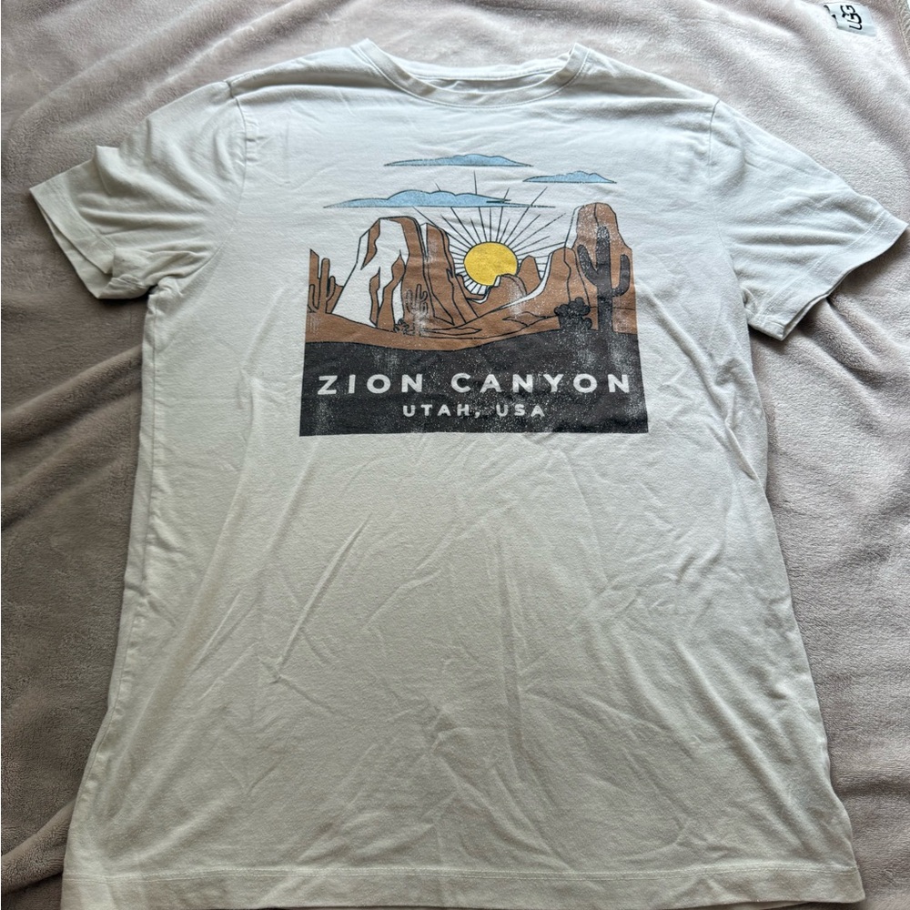 Goodfellow & Co Zion Canyon Graphic Tee - Cream